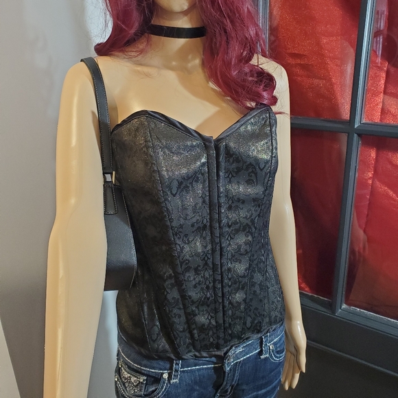 Guess Gothic Gold Sparkle Corset - Picture 2 of 9